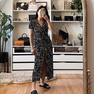 Aritzia Wilfred Shirt Dress black/birch